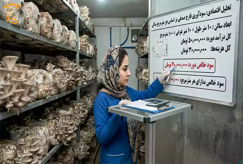 سود پرورش قارچ صدفی چقدر با محاسبه هزینه های جانبی