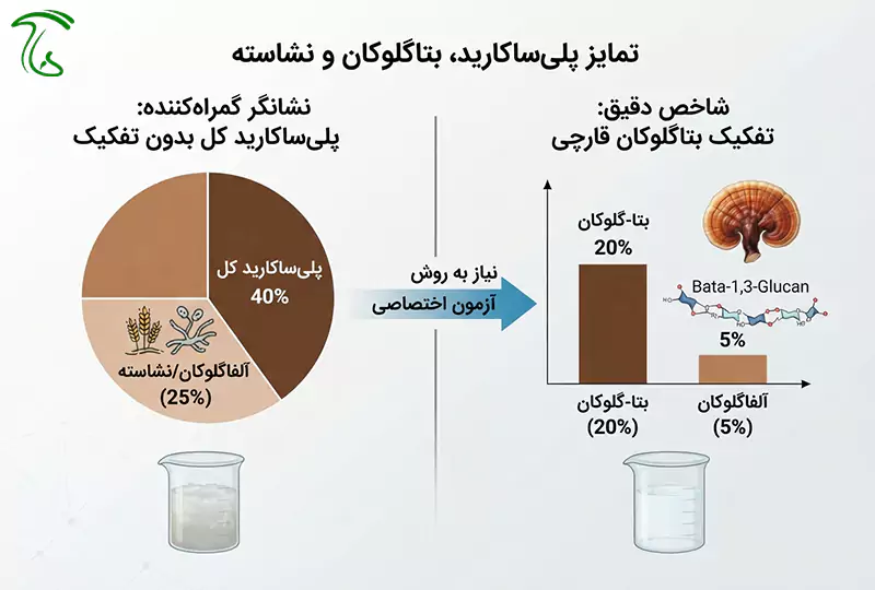 تله پلیساکارید در محصولات میسلیوم قارچ و تفاوت نشاسته با بتاگلوکان