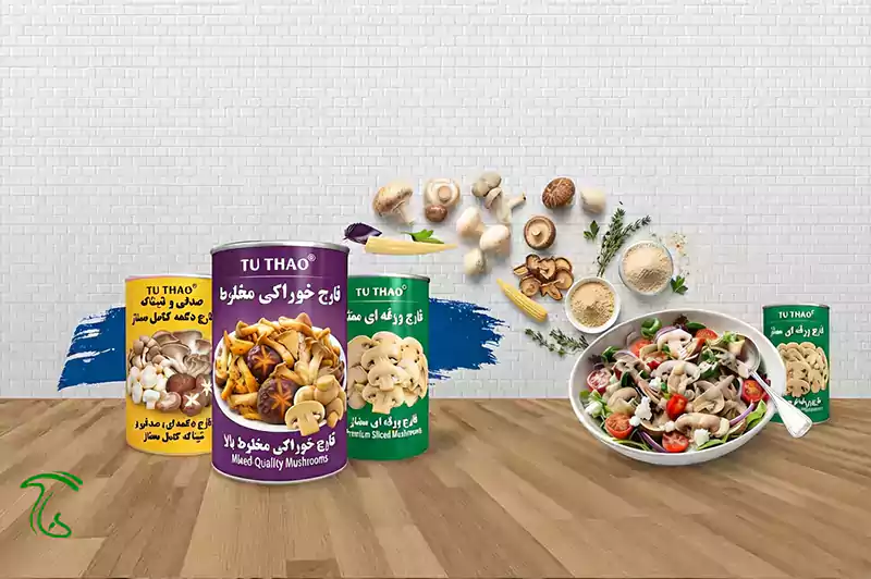 اقسام قارچ برای محصولات فرآوری شده