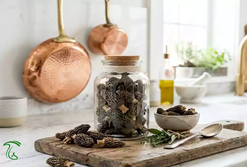 مقایسه قارچ مورل تازه و خشک برای فروش در بازار داخلی و عمده