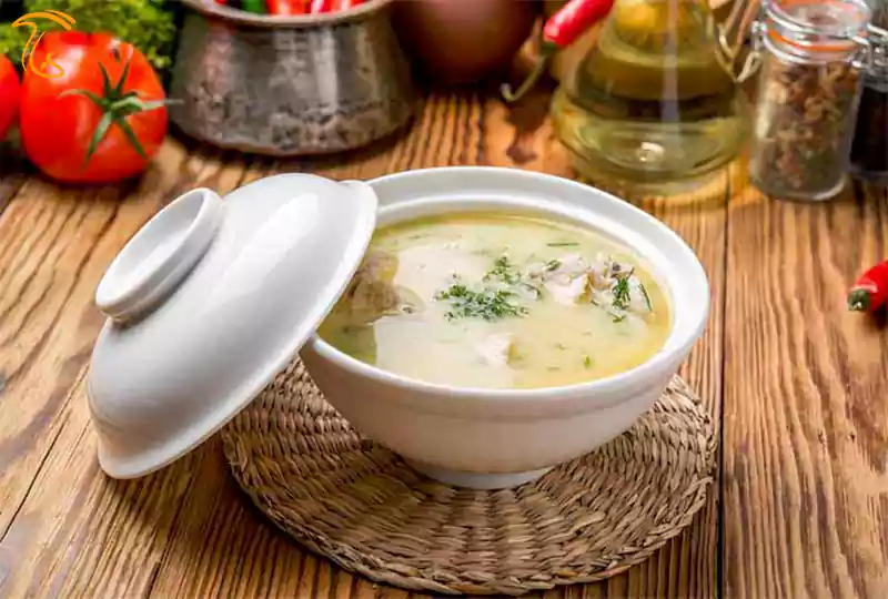 سوپ شیر و قارچ یک پیش غذای مقوی