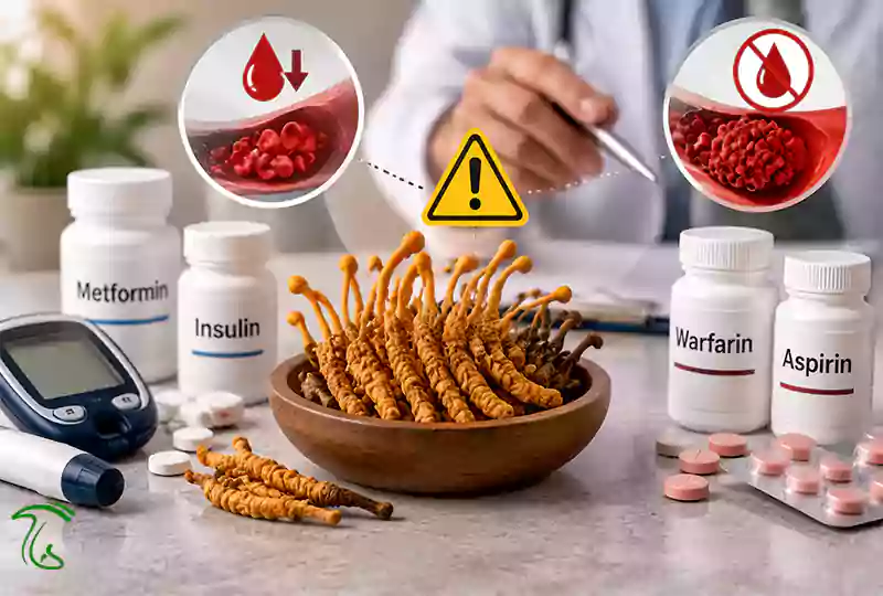 بررسی تداخل احتمالی کوردیسپس با داروهای دیابت و ضدانعقاد