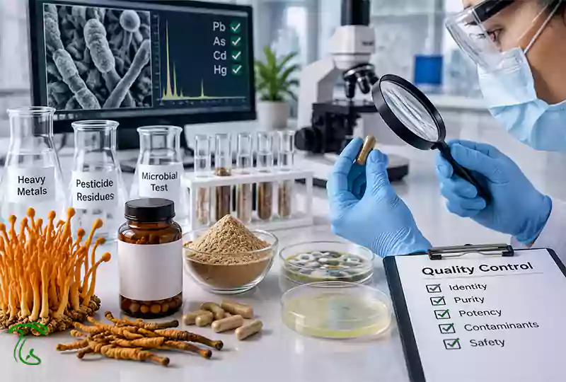 بررسی کیفیت و آلودگی احتمالی مکمل قارچ کوردیسپس