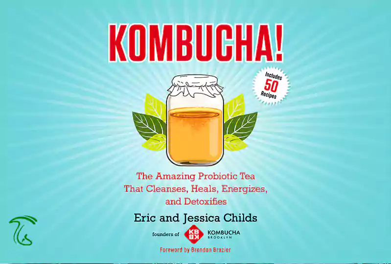 جلد کتاب کامبوچا Kombucha نوشته Eric Childs و Jessica Childs درباره اسکوبی و تهیه نوشیدنی تخمیری