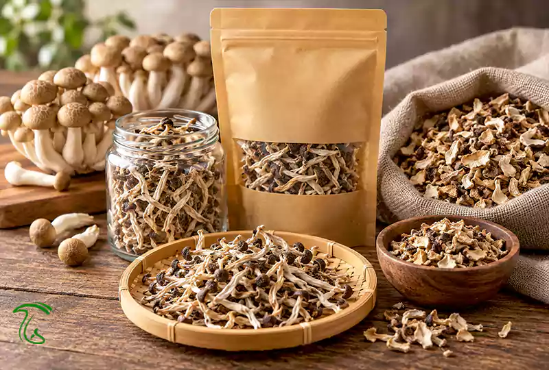 قارچ خشک شیمجی ماده اولیه بیشتر صنایع تبدیلی قارچ شیمجی در ایران