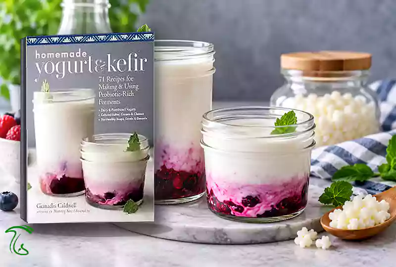 کتاب Homemade Yogurt & Kefir؛ آموزش تولید کفیر خانگی و فرآوردههای لبنی تخمیری